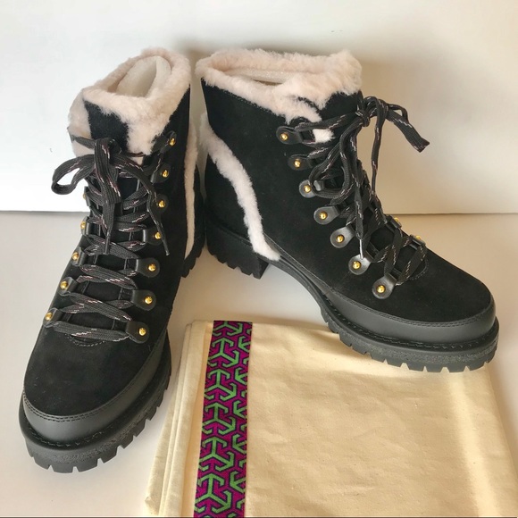 Sold ! Tory Burch Cooper Genuine Shearling Boot - Picture 6 of 8